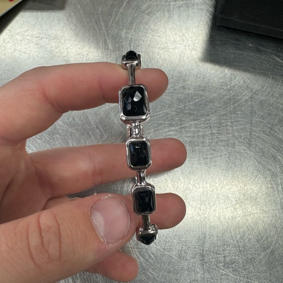 Ippolita Jewelry - Sterling silver Ippolita rock candy bangle bracelet with black onyx